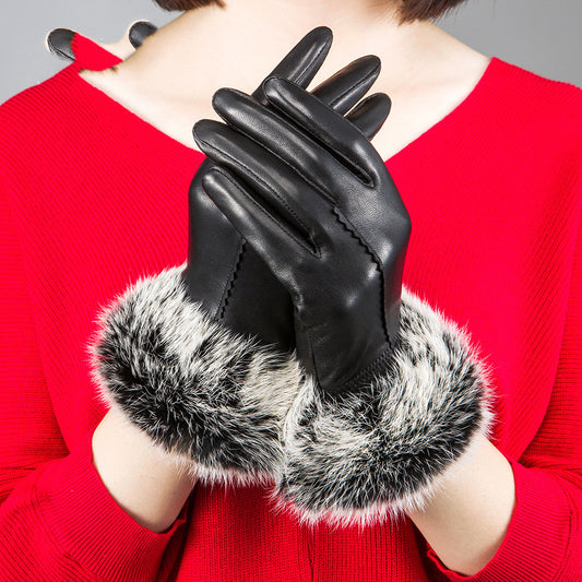 Leather Faux Gloves