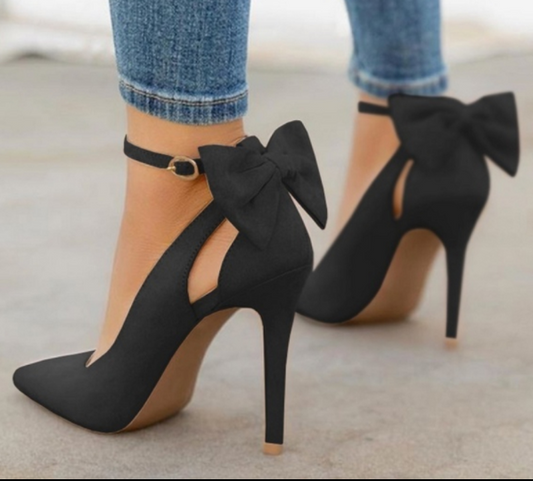 Bow Pointed high heels