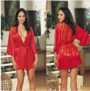 Silky Lace Robe