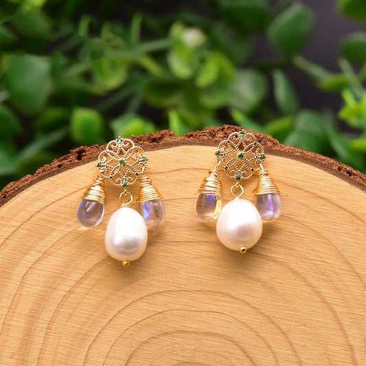 Natural Baroque Edison Pearl Earrings