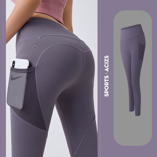 Yoga Pants Women With Pocket Leggings Sport with a tummy control