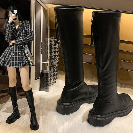 The New Velvet Heightened Knight Boots
