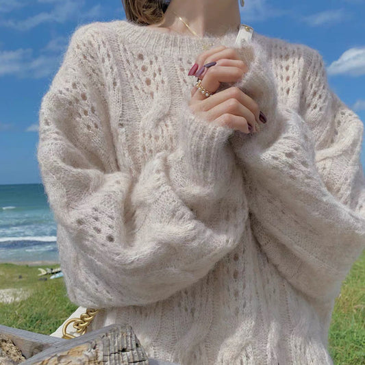 Mohair Hollow Pullover